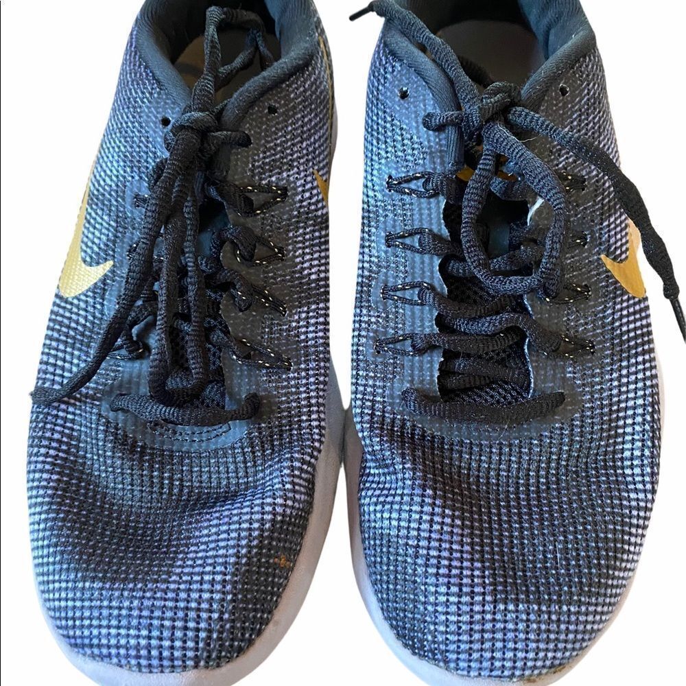 Nike Flex RN 2018 Women’s Black/Purple/Gold Running Shoes AA7408-008 Size 7.5